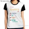 Magliette da donna Falsettos Cose che gli amanti fanno a colori Uomo Donna All Over Print Fashion Girl Shirt Boy Tops Tees Magliette a maniche corte