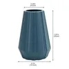 Vases Décoration moderne pour la maison créative en plastique PE durable vase bureau multi couleur fleur sèche table