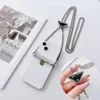 Cool Metal Crossbody Universal Phone for iPhone 15 14 13 12 11 16 Pro Max XS XR 7 8 Samsung Galaxy S Note 10 20 21 22 23 24 Plus unntrastra Stains Steel Clase with box