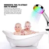 Pommeaux de douche de salle de bain LED 7 couleurs changeant automatiquement LED lumière de douche économie d'eau accessoires de salle de bain J230303