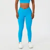 Active Pants Kvinnor nakenkänsla yoga hög midja tät stretch träning bulfing fitness legging booty workout