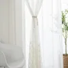 Curtain Fashion Embroidery Designed Trend Half Shading Transparent Yarn Peacock Feathers Modern Light Thin