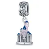 925 Sterling Silver Ciondola Charm Lampadina luminosa Two-in-one Hanging Jewelry Corona a forma di cuore Pandora Bracciale a corda femminile Gioielli Consegna gratuita