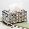 Tissue Boxes & Napkins Europe Style Crystal Facial Box Holder Cube Napkin Dispenser Office El Cafe Bedroom Coffee House Bar