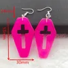 Dangle Earrings & Chandelier 1pair Women Drop Big Size Cutout Coffin Planchette Flatback Resin Fashion JewelryDangle Kirs22