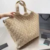 Totes Bolsos de playa de lino Bolso de compras acolchado Bolsos de mujer de gran tamaño