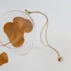 Kolye Kolyeler Vintage Dama Tahtası Ekose Kalp Kolye Kadınlar İçin Klavikula Zinciri Paslanmaz Çelik 18K Altın Kaplama Takı