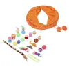 Cat Toys Toy Tunnel Attractive Colors Feather Combination Of For Birthdays Halloween Christmas