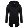 Men's Hoodies Men Autumn Winter Solid Color Sweatshirt Buttonless Long Sleeve Hoodie Casual Cardigan