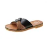Slippers Ladies Summer Style Wild Korean Version Of Beef Tendon Soft Sole Sandals And Non-slip Outer Wear Beach Shoes