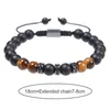 STRAND MANNEN BRACELPE HANDMADE GELUID TROEK VINTAGE INTAGEBAAR DRAAGBARE DRAAKSPRING Decorate Accessoire Tiger Eye Clothing