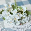 Flores decorativas Hydrangea artificial Buquê de flor de seda de seda 5 Head Fake for Home Wedding Decoration Indoor Garen Decor