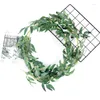Decorative Flowers 5Pcs Artificial Plants Willow Leaves Wreath Vines For Wedding Birthday Patio Table Wall Ceiling Decor 200cm