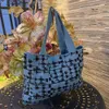 Women's Large Handbags Hollow Woven Knitted Designer Braid Bags Summer Fashion Female Shoulder Bags Beach Large Capacity Tote 230304