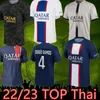 S-4xl 2022 2023 camisas de futebol 30# mbappe 7 hakimi sergio ramos wijnaldum 21 22 23 psgs maillots futebol camisa masculina uniforme