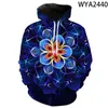 Herren Hoodies Blumen Männer Frauen Kinder gedruckt 3D Sweatshirts lässig Boy Girl Kinder Streetwear Fashion Pullover Kapuzenmantel