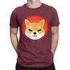 Herr t-skjortor casual shiba shib inu mynt token t-shirts för män kvinnor runda hals bomull skjorta krypto doge kort ärm tee topp