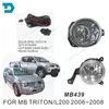 Belysningssystem Annat 2006-2008 4 Dörrar Fog Lamp för L200 Full Set With Bulb Wire och Switch Triton Lights Mitsubushi Pick Up