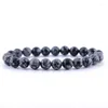 Strand Fashion Candy Color Natural Stone Breaded Bracelet Men Mulheres Jóias Lava Lava Bocalas Bulbões de Bulgas Unissex Presente