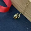 collar de soporte de anillo joyería llena de oro collares de amor mujeres hombres cadena personalizada al por mayor de lujo regalo personalizado collar inicial hecho a mano para mujeres