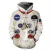 Men's Hoodies 2023 Explosive Spacesuit Digital Printing Couples Hooder Loose Autumn/Winter Baseball Uniform