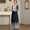 민족 의류 여성 드레스 무슬림 abayat eid 이슬람 S-3XL 프린트 프린지 맥시 드레스 KAFTAN DUBAI HIJAB ABAYA ROBE FEMME MUSULMANE