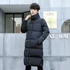 남자 다운 aipeace mens long alket coat winter winter solid black parkas 남자 플러스 크기 두꺼운 따뜻한 슬림 핏 남성 외투