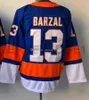 13 Mathew Barzal NY Reverse Retro Hockey Jerseys Brock Nelson Noah Dobson Anders Lee Casey Cizikas Zach Parise Kyle Palmieri Anthony Beauvillier Jean-Gabriel Pageau