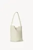 イブニングバッグ2023ラグジュアリーリアルレザーバッグThe Row N/S Park Trumpet Cowhide Classic Small Size Tote for Women