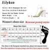 Sandale Damen Knöchelriemen-Sandalen, Plexiglas, High Heels, PVC, klarer Kristall, prägnant, klassische Schnalle, modische Schuhe, Größe 35 42 230302
