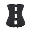 Women's Shapers 25 Steel Boned Waist Trainer Corset Shaper Underbust Bustier Zip Up Slimming Cincher Girdle Latex Rubber Korse Plus Size 6XL