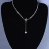 Chaînes Collares Choker Drill Collier Étoiles Chaîne Perle Pendentif Collier Contracté Cou Ornements Chocker Clavicule Collier Colliers