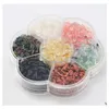 Pietra 1 Scatola Di Colore Misto Manicure Strass Ghiaia Gemma Di Cristallo Sfera D'acciaio Decorazione Per Unghie Fai Da Te Mticolor Prugna Boxed Drop Delivery Je Dhamu