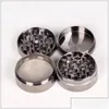 Pipe per fumatori Chromium Crusher Metal Grinders Herb Grinder Parti a 4 strati 40Mm 50Mm 55Mm 6M Od Tobacco 6 colori Dhs Drop Delivery Hom Dhjvo