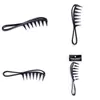 Haarborstels Big Tooth Comb Mens Plastic terug Threensional Handgreep Curve Salon Drop levering Producten Zorg Styling DHSQE