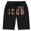 dsq2 Shorts Shorts pour hommes style d'été Shorts de plage en coton à tricoter pour hommes en vêtements d'été Taille élastique lâche décontracté jeunesse dsq pantalons de survêtement pantalons DK601
