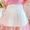 Skirts 2023 Summer Sweet Women Skirt Kawaii Small Pleated Jupe Femme Golf Petticoat Tennis Skorts High Waist Faldas Cortas