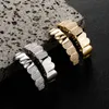 New CZ Bling Bling Teeth Grillz Top & Bootom Dental Mouth Punk Teeth Caps Cosplay Party Tooth Rapper Hip Hop Jewelry