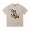 23SS 新しい Tシャツトップ T シャツメンズレディースデザイナー ONLY WAY OUT DEAD BATTERIES BODY COCKTAILS See Thru People Yesterday Was Tomorrow Tシャツ
