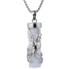 Pendant Necklaces Heaaling Rose Quartz Crystal Column Wire Wrapped Phoenix Vintage For Jewelry Making Necklace Accessories