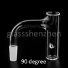 Full Weld Beveled Edge Smoking Quartz Finger Banger With Spinning Hole 2mm Wall 10mm 14mm 18mm Seamless Welded Auto Spinner Nail For GLass Water Bongs Dab Rigs Pipes