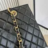 borsa tote di lusso borsa firmata moda totes caviale borsa a tracolla messenger in vera pelle shopping borse da donna trapunta grandi designer neri