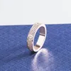 Fede nuziale con diamanti anelli da uomo fidanzamento moissanite designer di gioielli di lusso per donne semplici donne amano anello semplice placcato vite famosa ZB019 F4