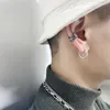 Stud Earrings Gold Hoop Men's 2023 Style Fashion Single Female Personality Jewelry Accessories