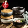 Учебные посуды наборы креативной японской мгновенной лапшиной чаши. Домохозяйство большого керамического супа Congee Ramen Tableware 230303