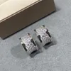 Buigari UFO Series Designer Dangle Kolczyki dla kobiety Oficjalne reprodukcje Diamentowe złoto plastowane 18K klasyczny styl biżuterii premium prezenty 028