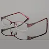 Sunglasses Frames Fashion Reven Jate Half Rimless Eyeglasses Frame Optical Prescription Semi-Rim Glasses Spectacle For Women's Eyewear F