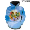 Herren Hoodies Blumen Männer Frauen Kinder gedruckt 3D Sweatshirts lässig Boy Girl Kinder Streetwear Fashion Pullover Kapuzenmantel