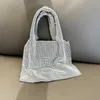 Poignée Strass Soirée Pochette Argent Brillant Cristal Dîner Fête De Mariage Sacs À Main Et Sac À Main De Luxe Designer Sac À Bandoulière 230304