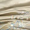 Sängkläder sätter 4/6/8/10 st lyxuppsättning King Size Jacquard Cotton Bed Cover Däcke Nordic Blue Linen Home Textiles Quilts
